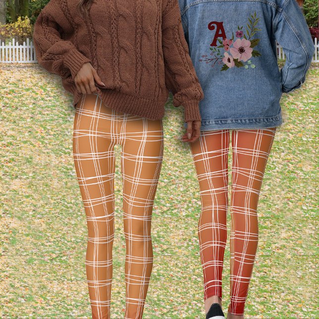 Legging Cair Linhas Geométricas de Tecelagem Cores de Outo (Criador carregado)