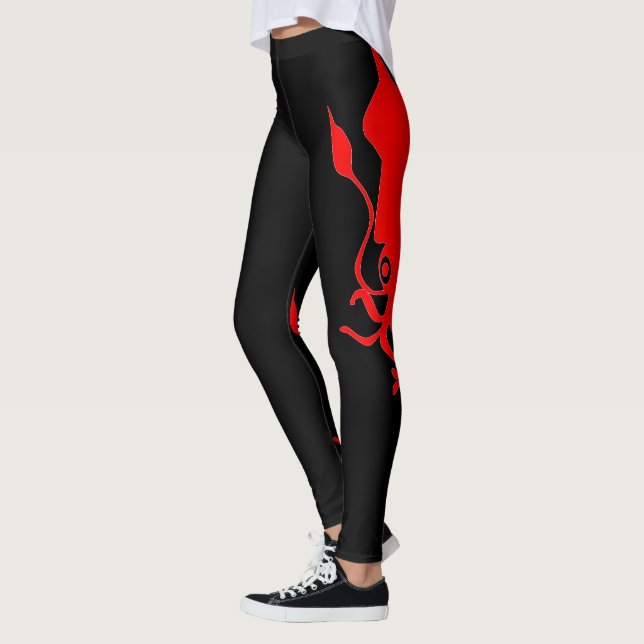 Legging Calamar vermelho (Esquerda)