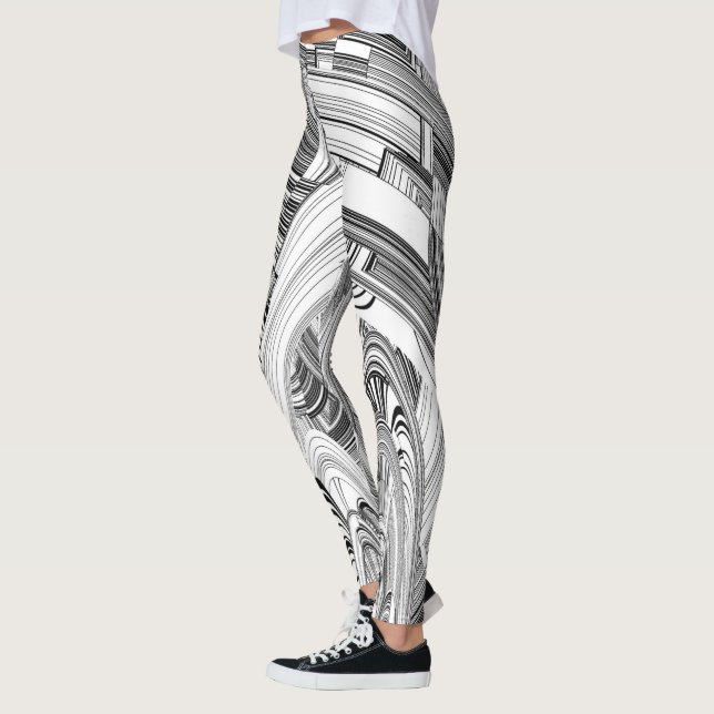 Legging Calamidade Preto e Branco (Esquerda)