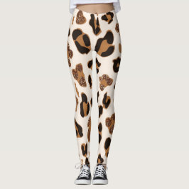 Legging Calça de ioga de impressão leopardo