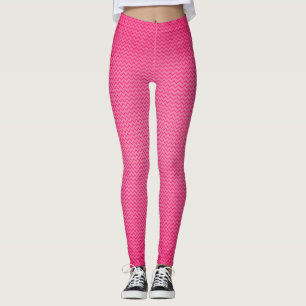 Legging Calçado ativo, com padrão rosa, Fuschia