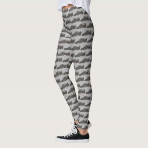 Legging Calçado de Dançarino da Cinza Negra