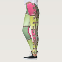 calçado laca moda rosa e verde