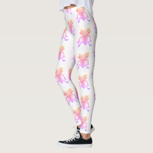 Legging Calças AXOLOTL cor-de-rosa
