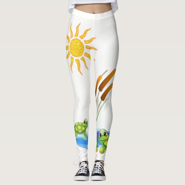 Legging calças compridas para senhoras (Frente)