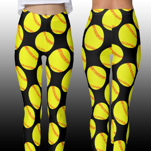 Legging Calças da compressão do jogador de softball de