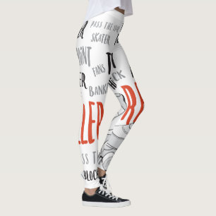 Legging Calças de Derby do rolo