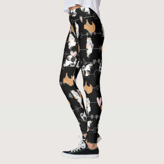 Legging Calças de Ioga Gato,