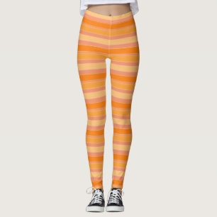 Legging Calças De Yoga De Laranja E De Grelha Rosa