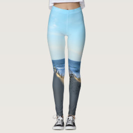 Legging Calças de Yoga Duna de Areia de Praia