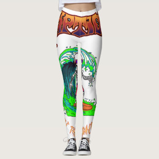 Legging Calças de Yoga RIPTIDE Logotipo de Surfista