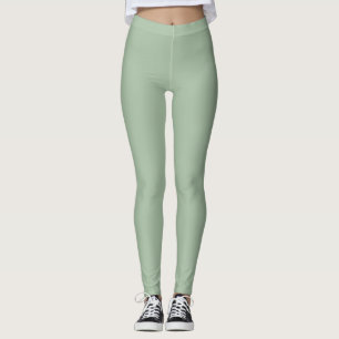 Legging Calças de Yoga Verde Salvia