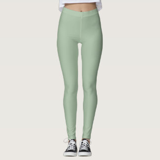 Legging Calças de Yoga Verde Salvia