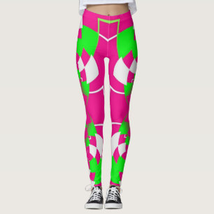 Legging calças felizes do estilo do anos 80