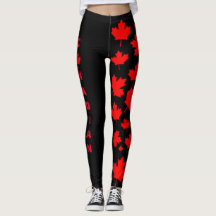 Legging Calças justas canadenses pretas