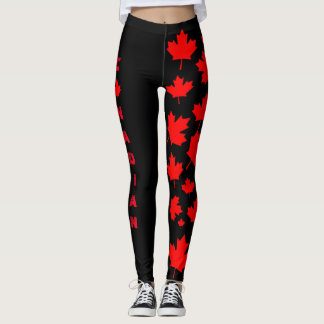 Legging Calças justas canadenses pretas