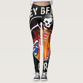 Legging Calças justas unisex da boina cinzenta