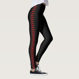 Legging Calças Negras de Beisebol ou de Softball