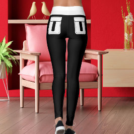 Legging Calças Personalizadas de Gata Pet Fofa Nome Listra