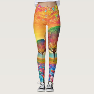 Legging Caleidoscópio da Natureza Sunset
