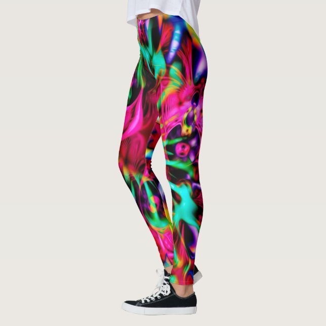 Legging Caleidoscópio Fractal - Apofólise I + as suas idei (Esquerda)