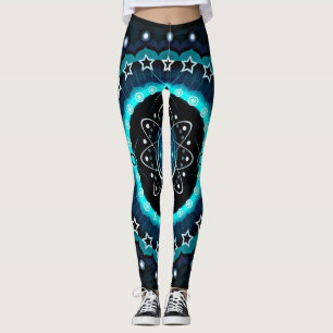Legging Caleidoscópio Mandala com fundo preto