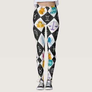 Legging Calendário de Astrologia de Sinal Sun Zodiac Thun