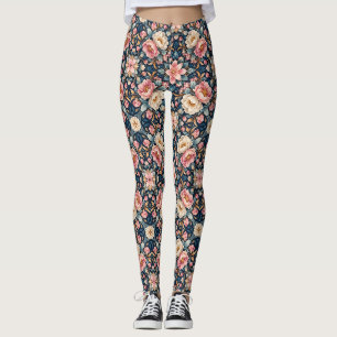 Legging Calidoscópio Floral Moderno Simétrico