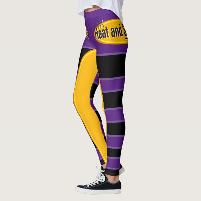 Legging Calor e Servir Texto Preto Gfx (Esquerda)