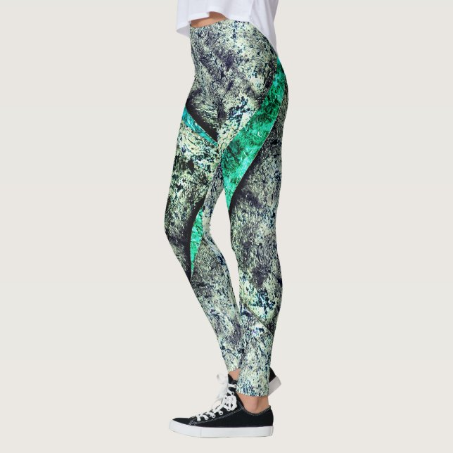 Legging Camada desorganizada russa de carbono sobre a aqua (Esquerda)