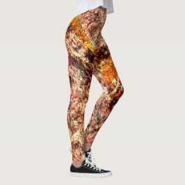 Legging Camadas sujas ou enferrujadas desorganizadas em má