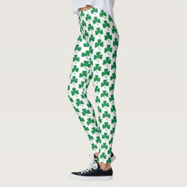 Legging Camarões verdes em branco, Rua.