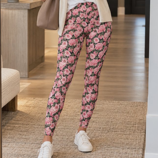 Legging Camélia Rosa Pastel (Criador carregado)