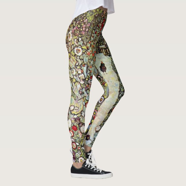 Legging Caminho do Jardim com Galinhas, Gustav Klimt, Art  (Direita)