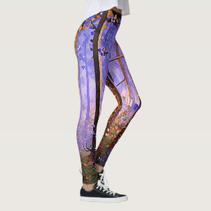 Legging Caminho secreto do veado - Paisagem florestal alar