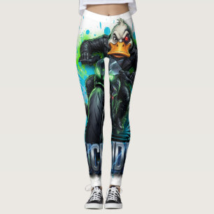 Legging Camisa de Motoqueiro Pato Cibernético 3D Duck Ride