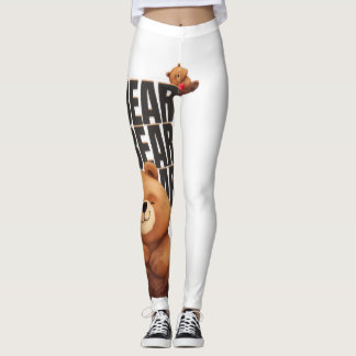Legging Camiseta de Urso Fofo Abraço – Urso de Pelúcia Ado
