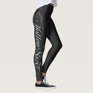 Legging Camiseta Gráfica de Caligrafia Celestial do Vazio