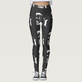 Legging Camiseta Gráfica Paródia do Gato da Máfia Engraçad
