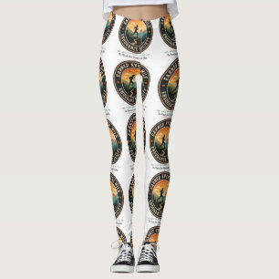Legging Camiseta Retro de Corredor de Trilha de Resistênci