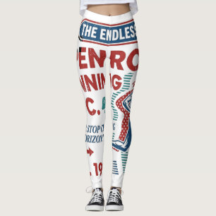Legging Camiseta Vintage Open Road Running Club Retro Runn