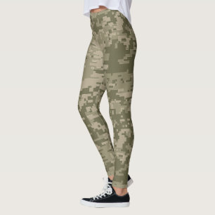 Legging Camo   Camuflagem de pixels verdes