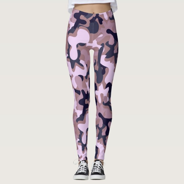 Legging Camo de assinatura de princesa (Frente)