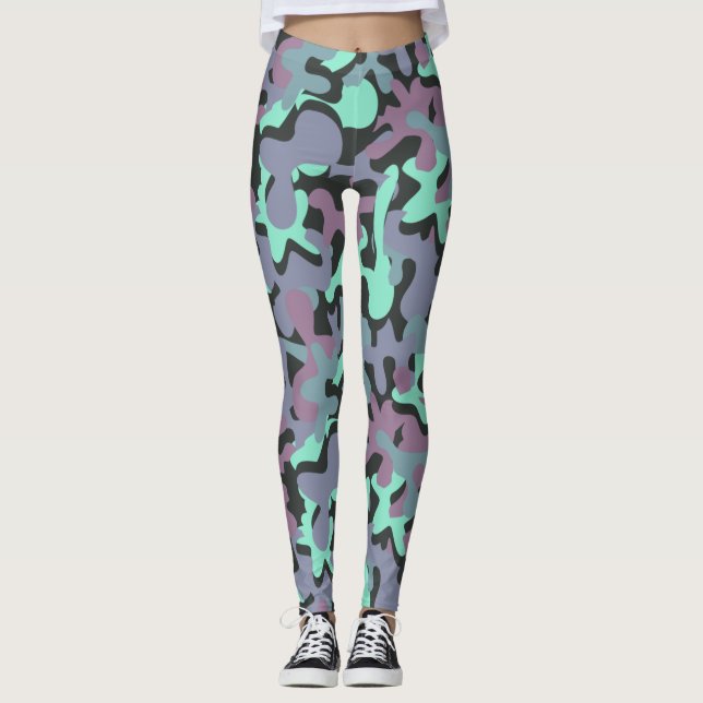 Legging Camo de Assinatura do glacé (Frente)