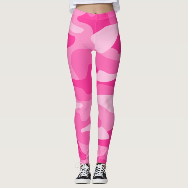 Legging Camo de Monocores Rosa Persa (Frente)