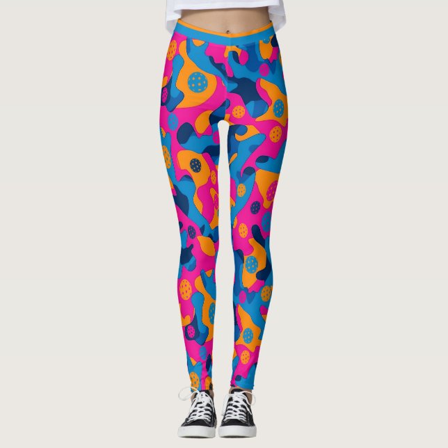 Legging Camo do Partido Pickleball (Frente)