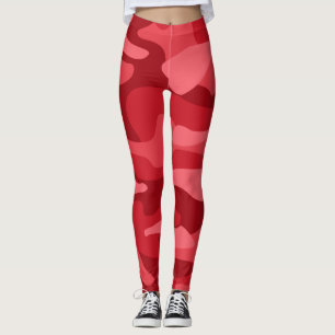 Legging Camo Imperial Red Monocolor