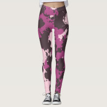 Camo Mauve Paint Splatter