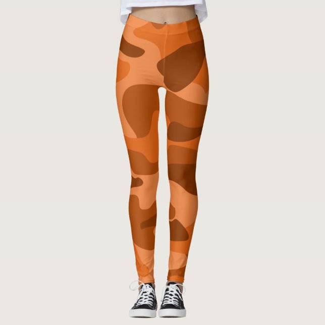 Legging Camo Monocolor Laranja Espanhol (Frente)