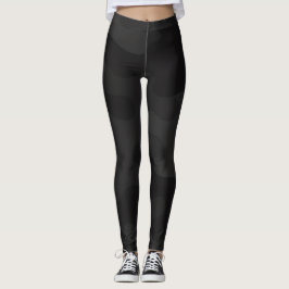 Legging Camo Preto Profundo Elegante Tons de Carvão Escuro